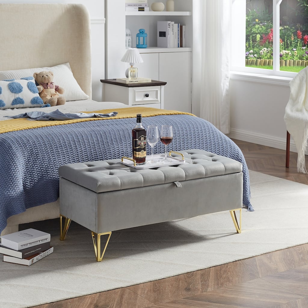 Simple Makeup Bench Storage Bench Leisure Bench End of Bed Bench