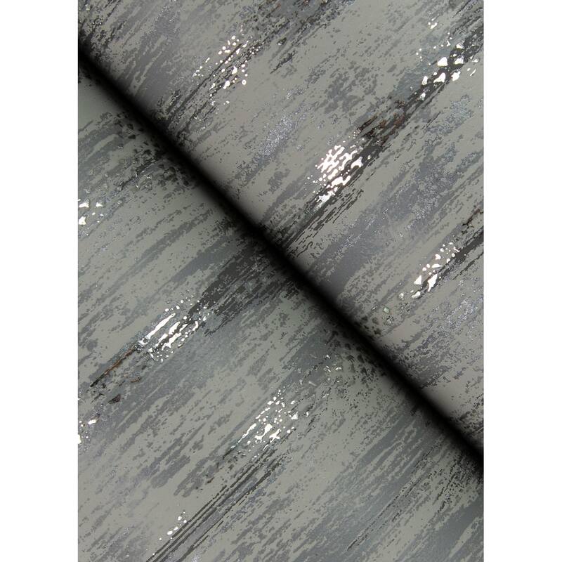 A-Street Prints Kintana Pewter Abstract Trellis Wallpaper