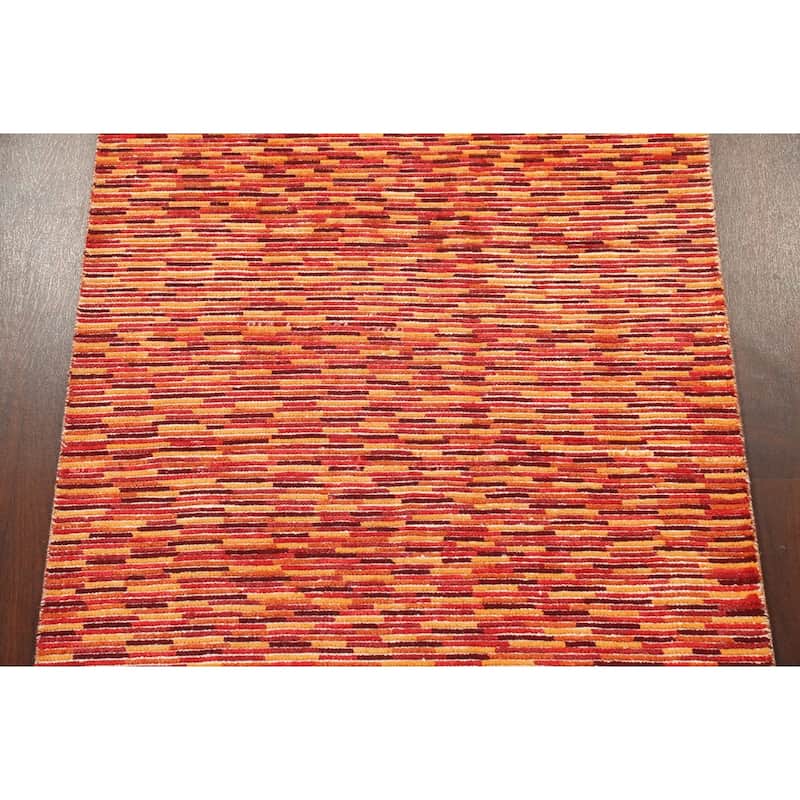 Modern Moroccan Oriental Wool Area Rug Handmade Bedroom Carpet - 5'5" x 7'7"