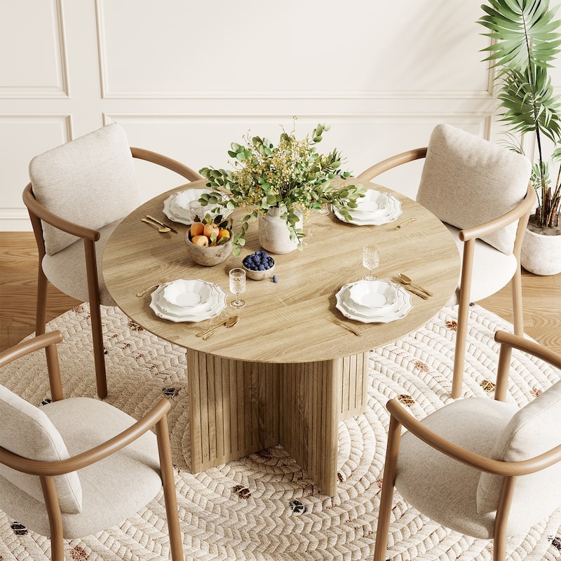 Farmhouse Round Kitchen Dining Table