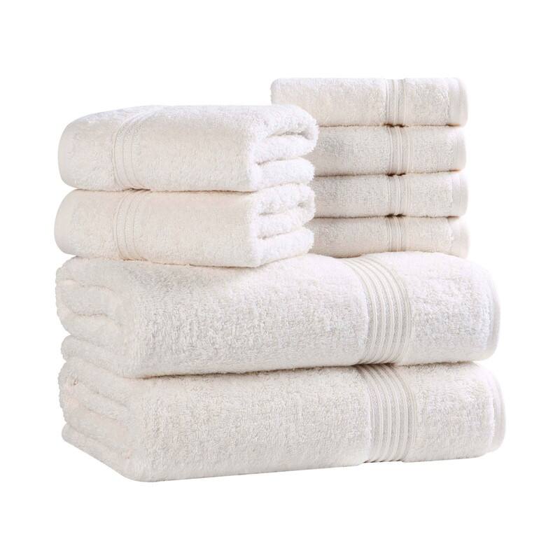 Superior Heritage Egyptian Cotton Absorbent 8-Piece Towel Set