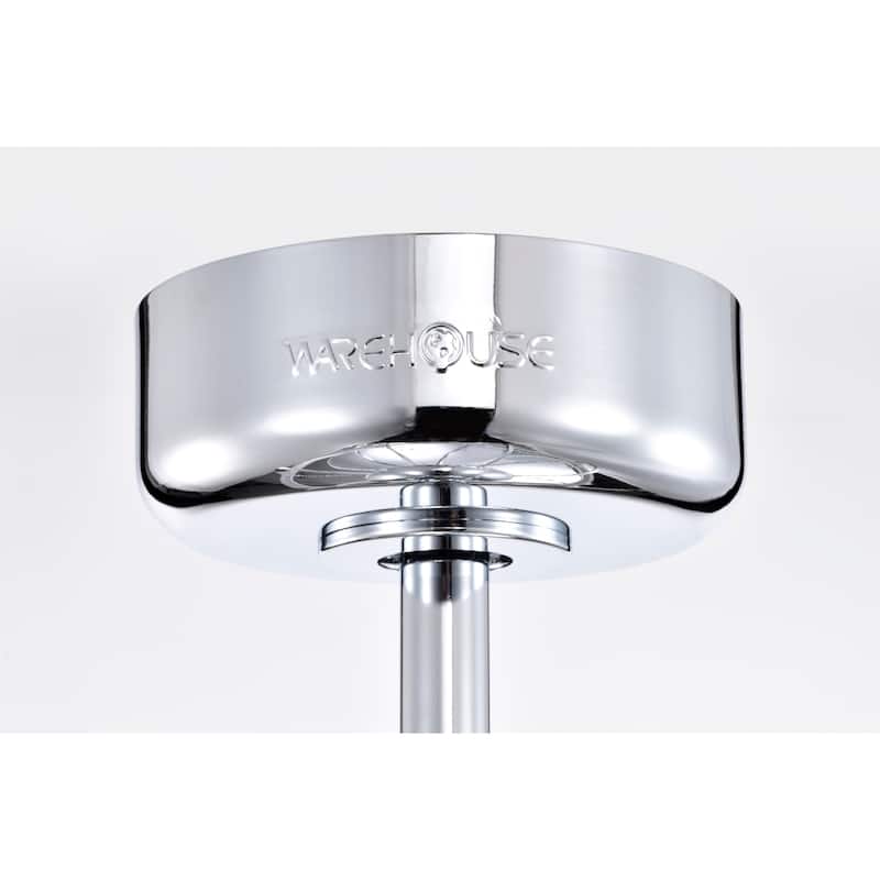 Vasilica 29 Inch Modern Glass Shade Ceiling Fandelier with Remote - N/A