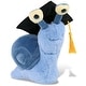 preview thumbnail 1 of 4, DolliBu Blue Snail Small Graduation Plush Toy with Cap with Tassel - 5.5 inches