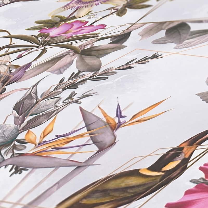 AS Creation Hollis White Tropical Wallpaper