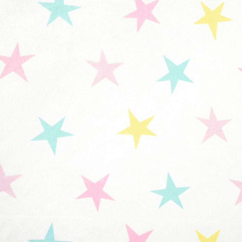 Lush Decor Baby Rainbow Allover Stars Soft & Plush Changing Pad Cover - 32" x 16" x 5"