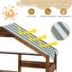 preview thumbnail 10 of 8, Natural Outdoor Solid Wood Mud Kitchen with Fabric Canopy Ideal Gift for Gifts - 39.5" x 16.5" x 49.5"(L x W x H)