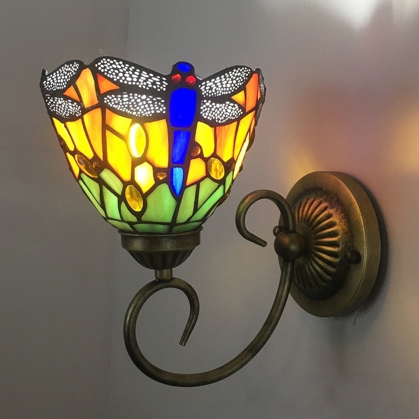 Antique Style Wall Lamp Stained Glass Armed Wall Sconces On Sale Bed Bath Beyond 37256852