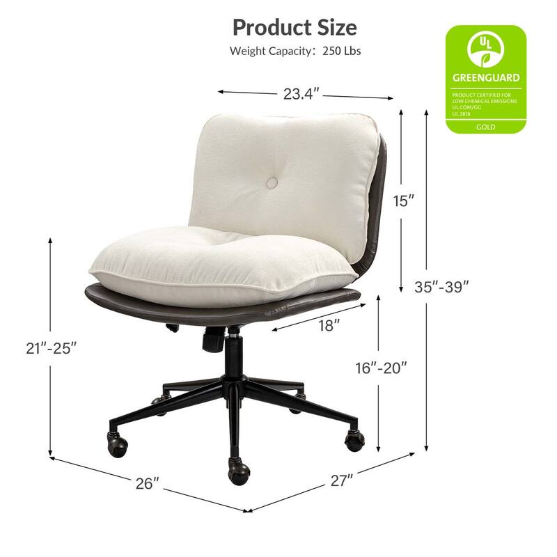 Lindsay Modern Tilting Criss Cross Home Office Chair by HULALA HOME