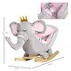 preview thumbnail 44 of 80, Rocking Motion Chair With Music Button For Kids - 24.75" L x 12.5" W x 20.5" H