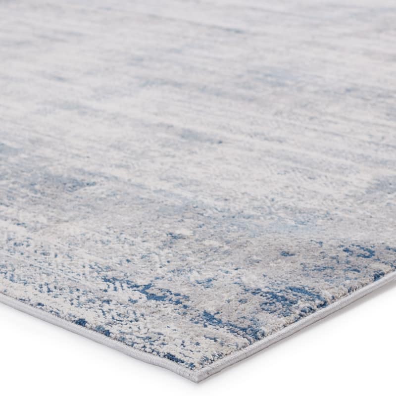 Werner Tribal Gray/ Blue Area Rug