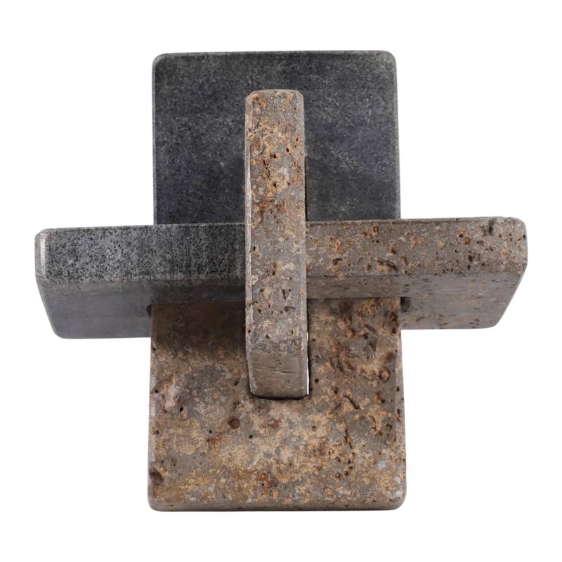 Modern Marble Travertine Knot Sculpture