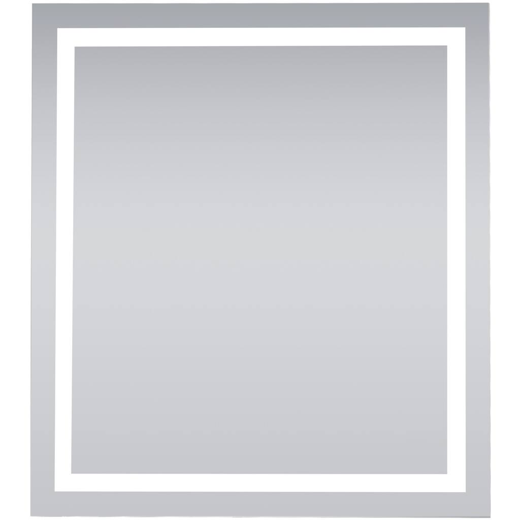 Elegant Lighting Nova 40" x 36" Rectangular Flat Aluminum Framed