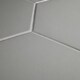 preview thumbnail 6 of 11, Merola Tile Textile Hex Silver 8.63" x 9.86" Porcelain Floor and Wall Tile