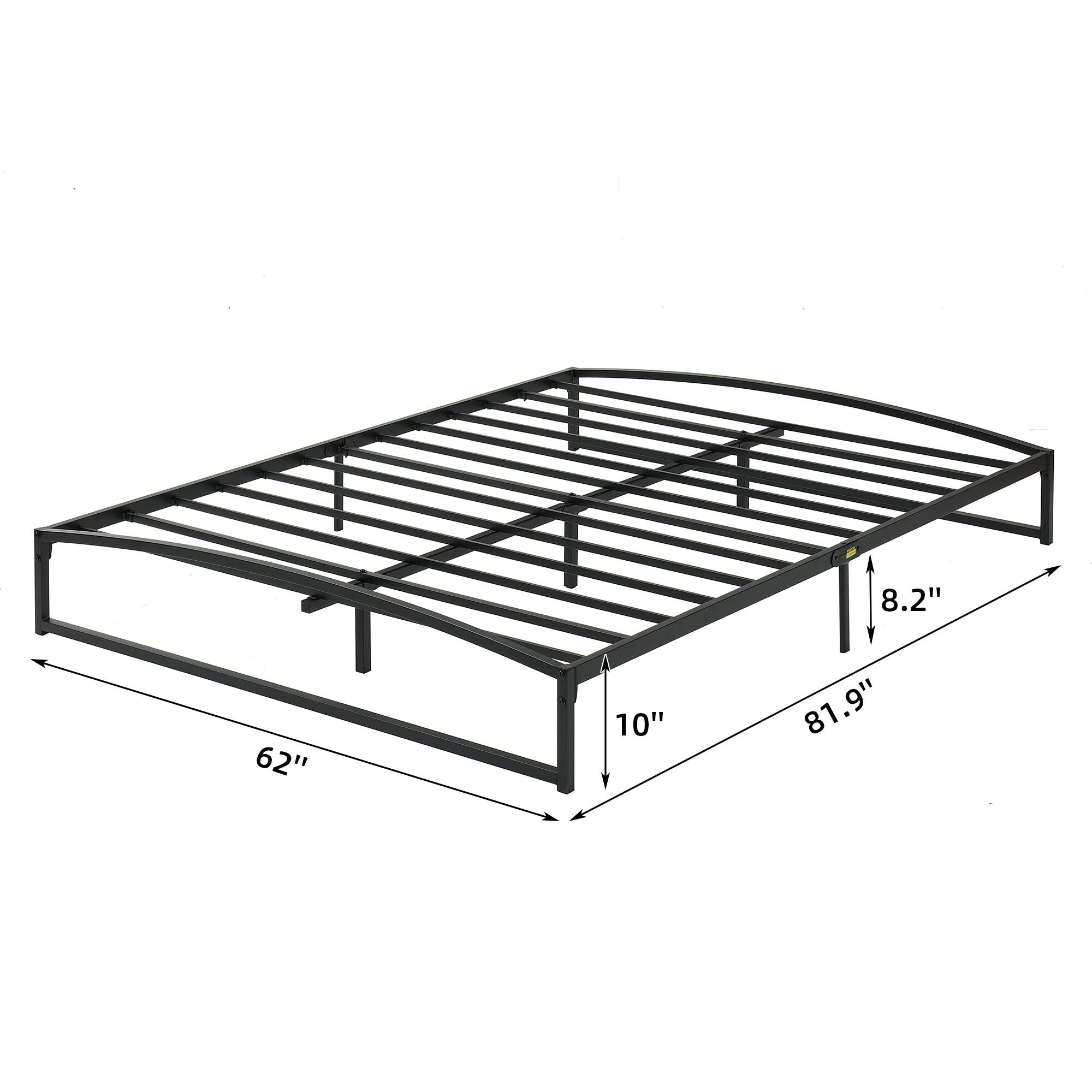 10 Inch Platform Metal Bed Frame Low Profile with Storage - On Sale ...