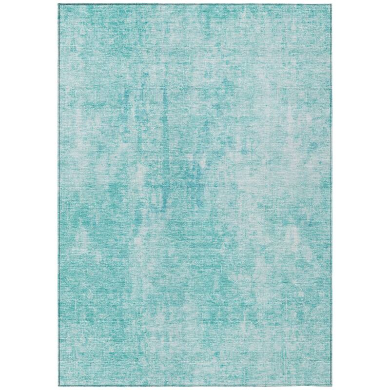 HomeRoots Abstract Transitional Rectangle Outdoor Rug