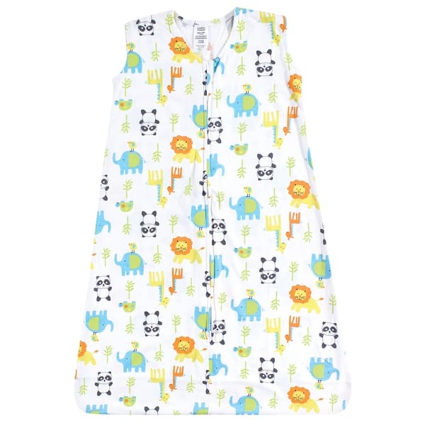 slide 1 of 1, Luvable Friends Baby Sleeveless Jersey Cotton Sleeping Bag, Sack, Blanket, Neutral Animals Jersey 0-6 Months - Neutral Animals Jersey