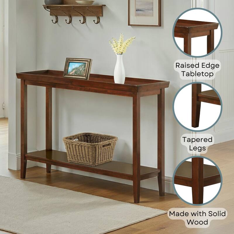 Convenience Concepts Ledgewood Console Table with Shelf