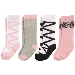 Luvable Friends Hudson Set 2 Vestitini A Maniche Lunghe Per Neonata – 100% Cotone Morbido, Stampe Carine