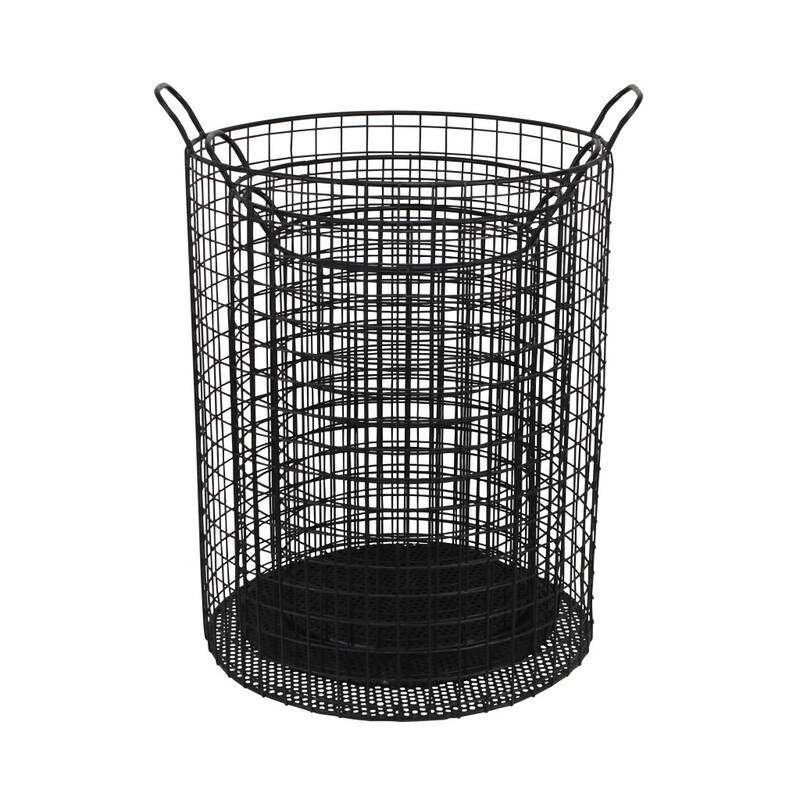 HomeRoots Set of Three Metal Wire Storage Baskets