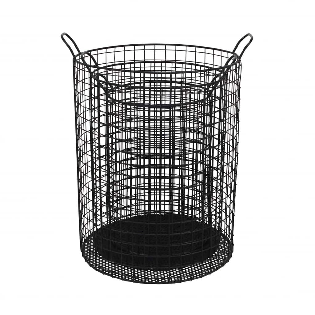 HomeRoots Set of Three Metal Wire Storage Baskets
