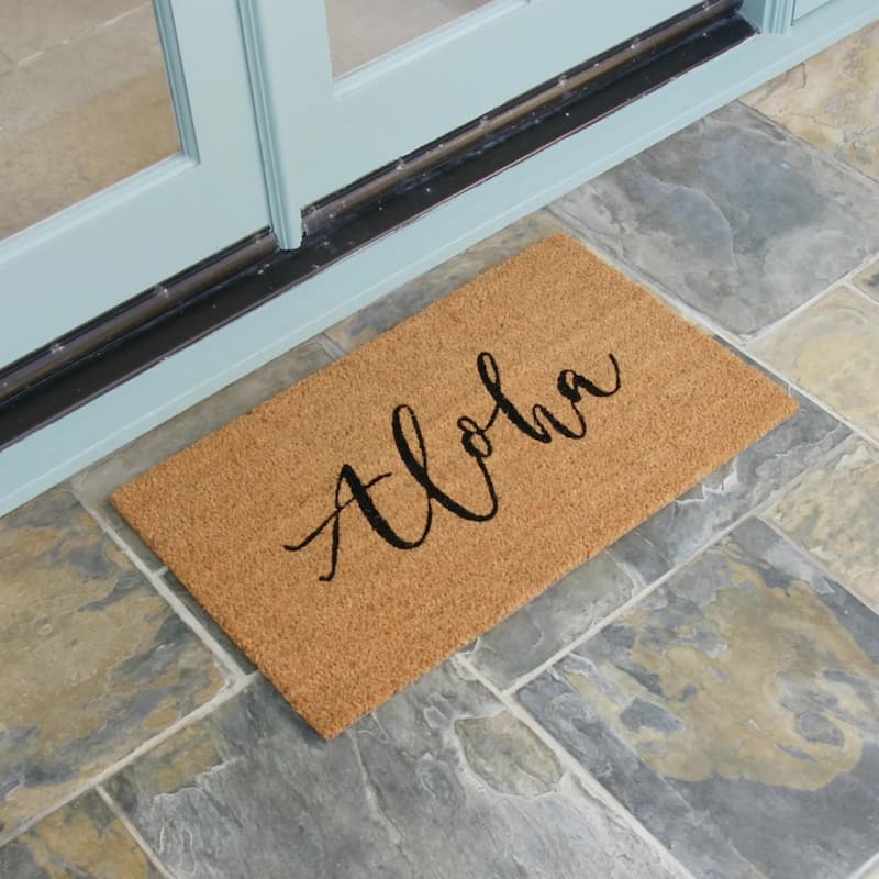 Rubber-Cal Tropical "Aloha Doormat" Kit - 18" x 30" - 2 Door Mats
