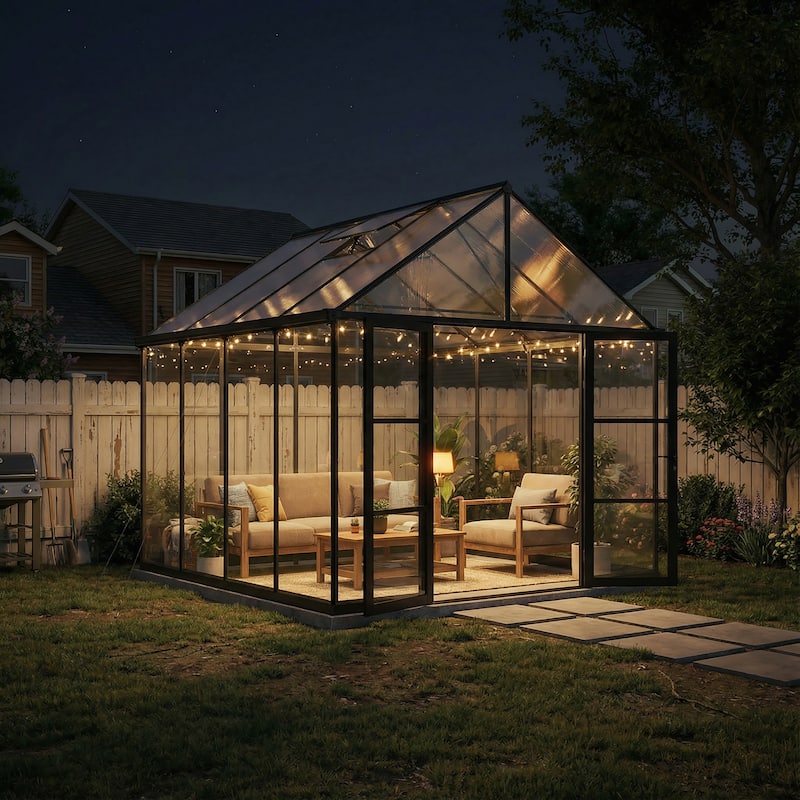 Canopia Aria 10 ft. Black / Clear Greenhouse Kit