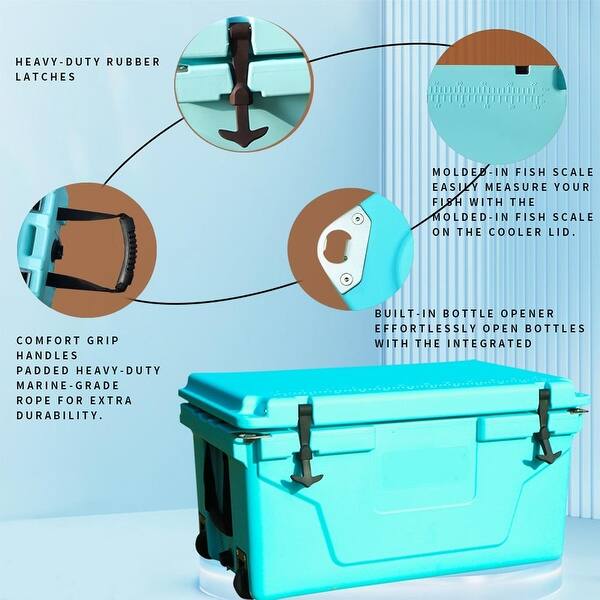 cooler box for fish Fishing Tackle Mini Thickened Keep Ice Fresh Small Box Live Shrimp Lightweight Portable Fishing Bucket 10L Fishing Tackle, Tackle use Lldpe material Insulated Fish Totes & Wine
