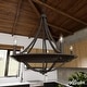 preview thumbnail 15 of 40, Hunter Perch Point Chandelier, Wheel, Candle, Dining Room, Entry, Modern Rustic, Industrial 24" 5 Light - Noble Bronze