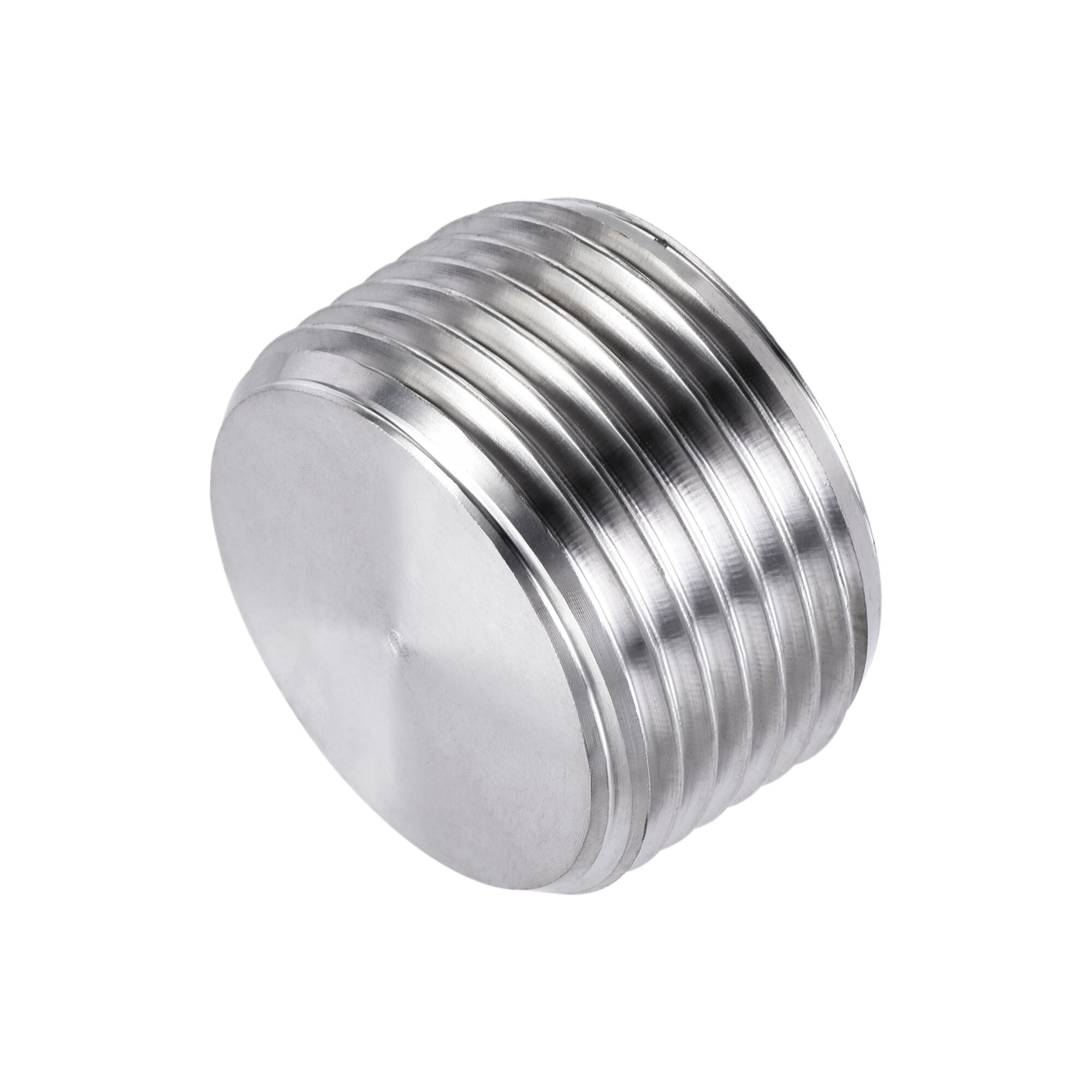 M20x1.5mm Male SS304 Countersunk End Plug With Flange Internal Hex Head Socket 
