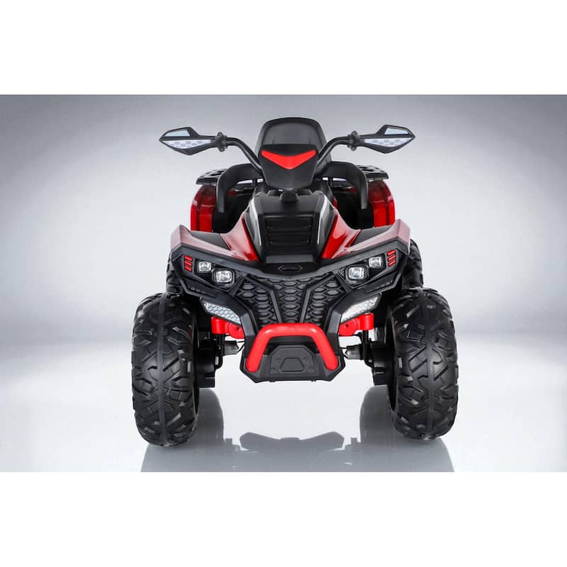 24V 4WD Kids Electric ATV 4 Wheeler with 2-Seater, 4x200W Motors, Bluetooth, EVA Foam Tires, Suspension & 6MPH Max Speed