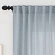 preview thumbnail 42 of 46, Linen Blend Light Filtering Back Tab/Rod Pocket Panel Pair(Set of 2)
