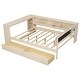 preview thumbnail 8 of 14, Kids Upholstered Platform Bed with Storage Shelves and Charging Station