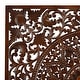 preview thumbnail 12 of 12, Brown or White Wooden Handmade Intricately Carved Floral Home Wall Decor with Mandala Design (Set of 3)