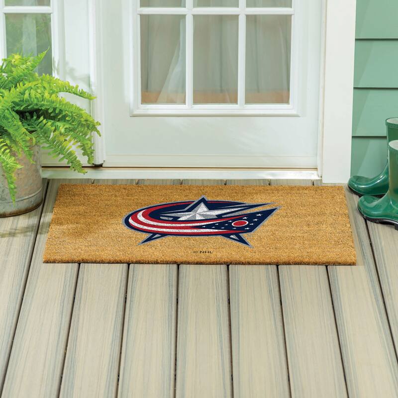 Columbus Blue Jackets Full Color Indoor/Outdoor Coir Mat