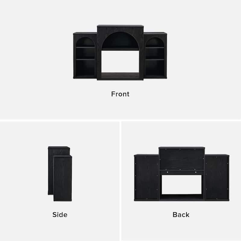 Mopio Blake Electric Fireplace Mantel TV Stand