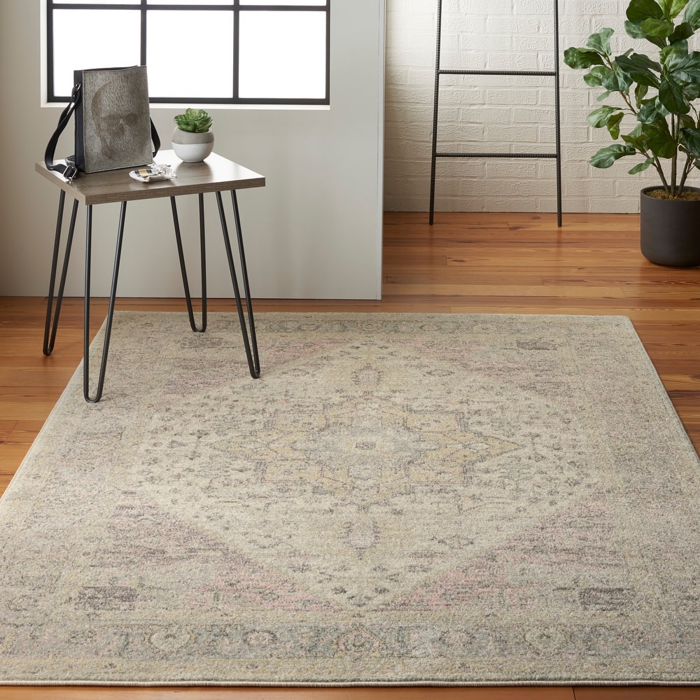 Nourison Tranquil Traditional Persian Medallion Area Rug