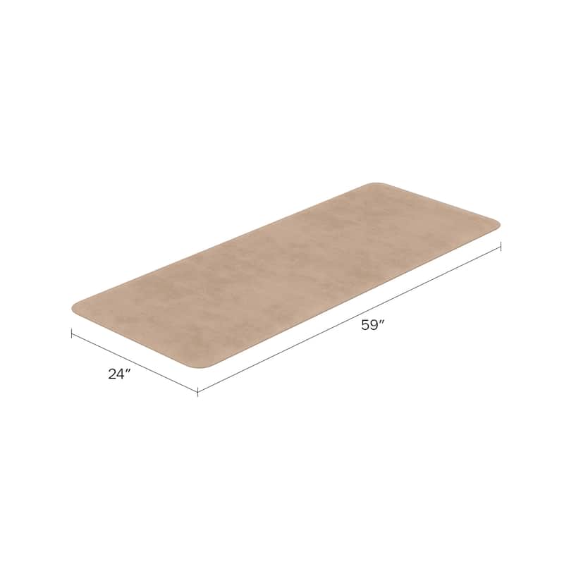 Oversized Bathroom Rug - Extra-Long Memory Foam Bath Mat with Nonslip Backing by Windsor Home