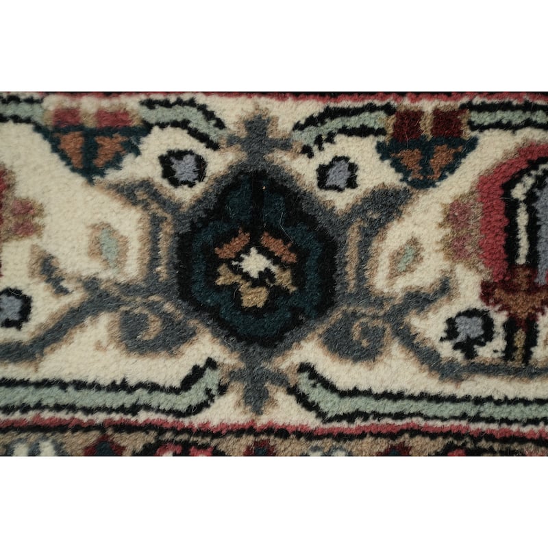 Hand Knotted Oriental 100% Wool Carpet Traditional Geometric Black Bidjar Area Rug - 17' 10'' X 12' 1''