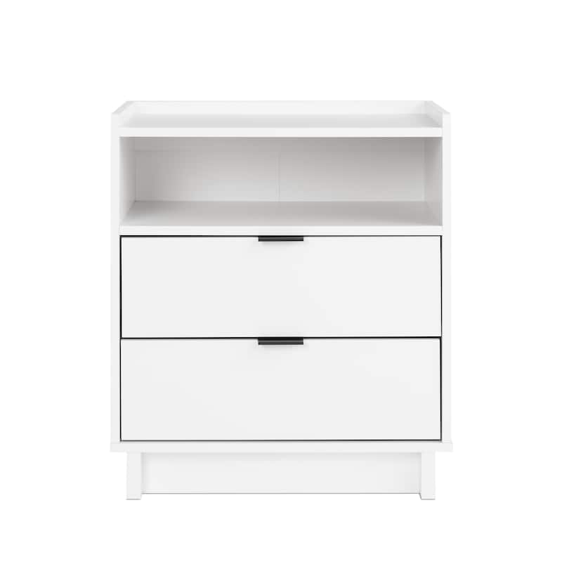 Prepac Simply Modern 2 Drawer 23.75" W Nightstand