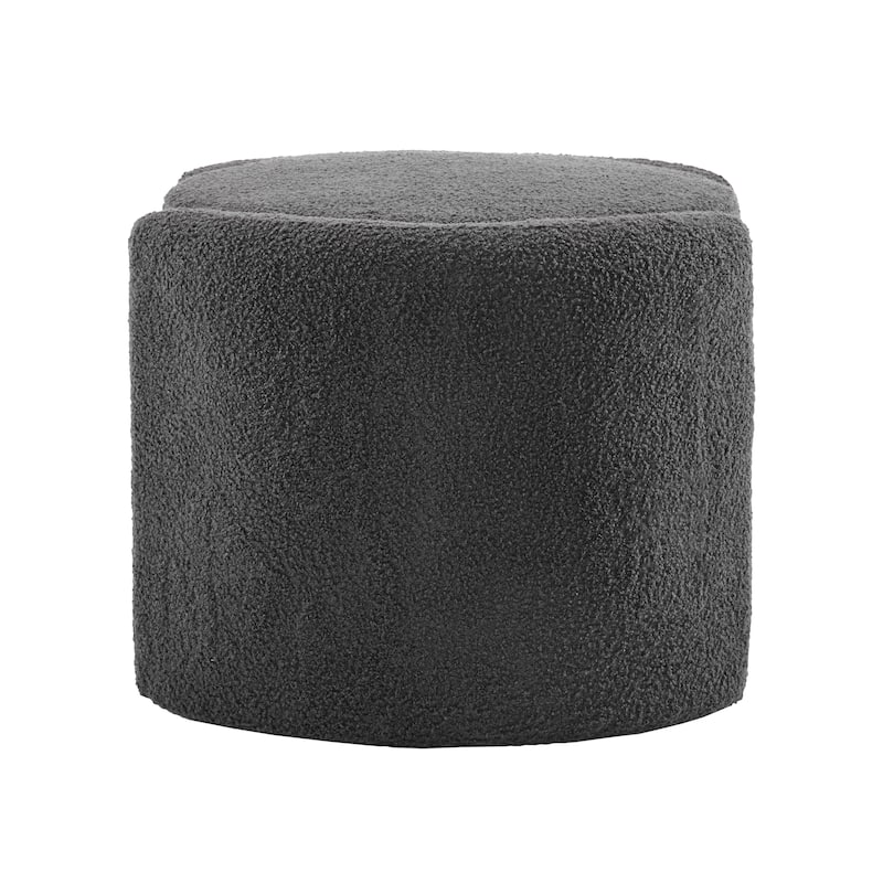 Christopher Knight Home - Sophia Cozy Lamb Fleece Round Storage Ottoman: Comfort Meets Practicality