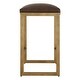 preview thumbnail 4 of 3, Brushed Brass Solid Counter Stool - 25.75" - Gold and Brown