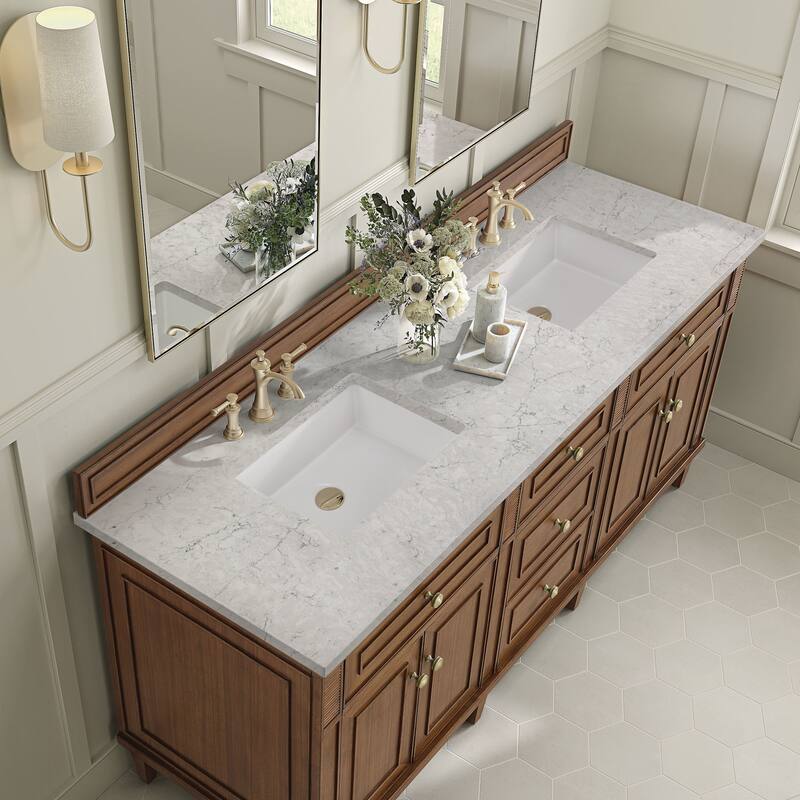 James Martin Vanities 424-V72-FEJP Lorelai 72" Free Standing Double