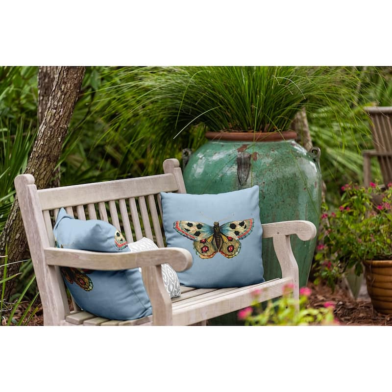 Brushfoot Butterfly Polyester Indoor/Outdoor Pillow