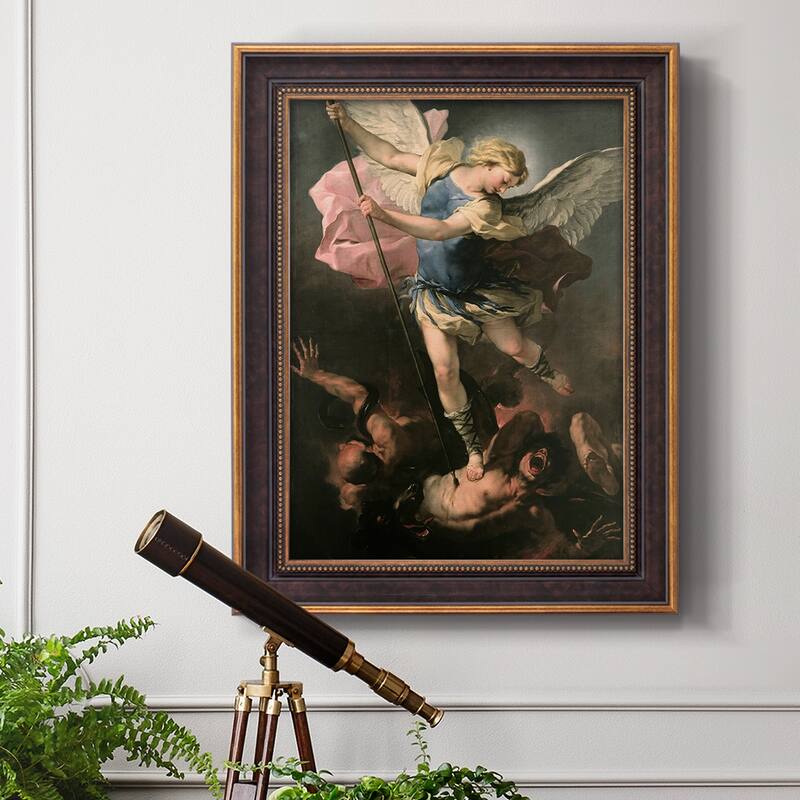 St. Michael Premium Framed Canvas- Ready to Hang