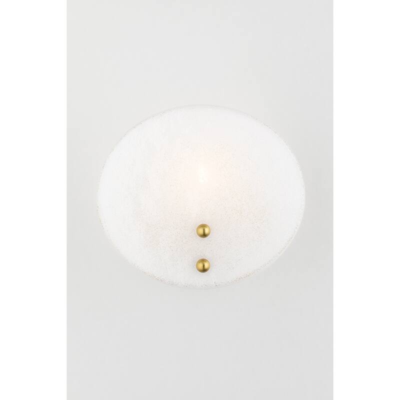 Mitzi by Hudson Valley Giselle 1-Light Wall Sconce with White Candy Glass