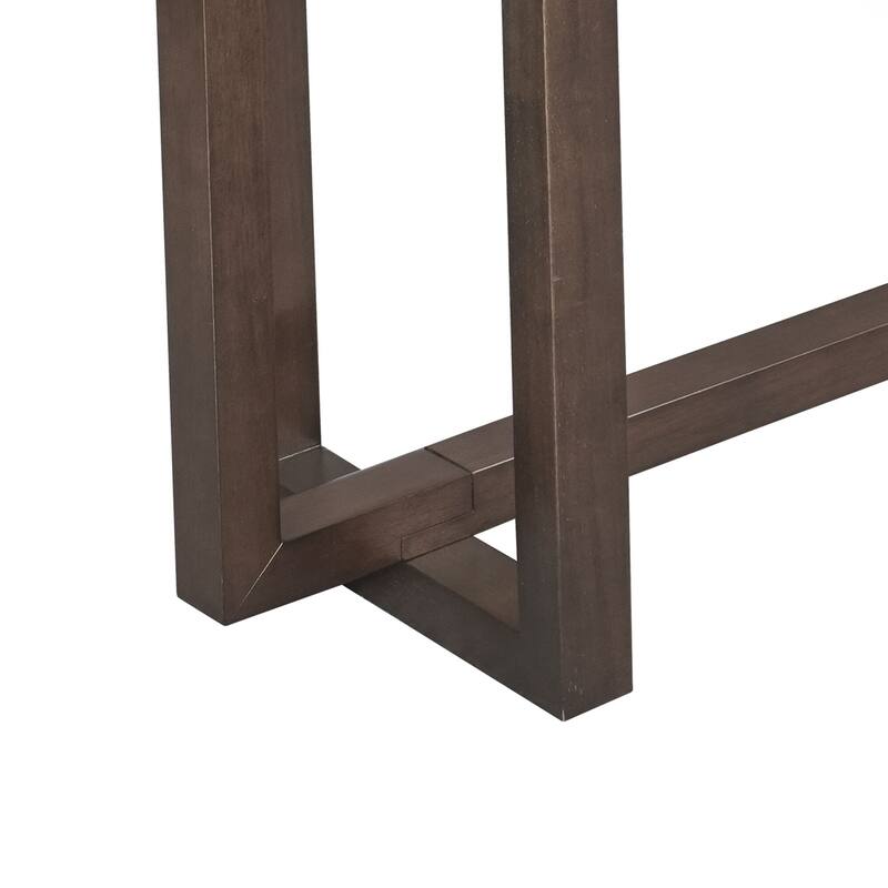 59" Narrow Console Table - MDF Entryway Sofa Table for Hallway, Living Room, Foyer with Space-Saving Design