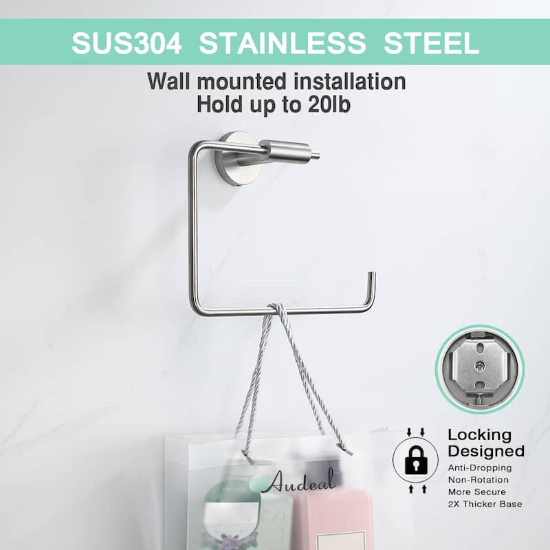 Wall Mounted Towel Ring Towel Holder in Stainless Steel