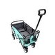 preview thumbnail 20 of 62, Foldable Wagon Cart with Strapping System, Utility Wagon Cart for Camping Shopping Sports Gardeing Fishing All-Terrain Wheels