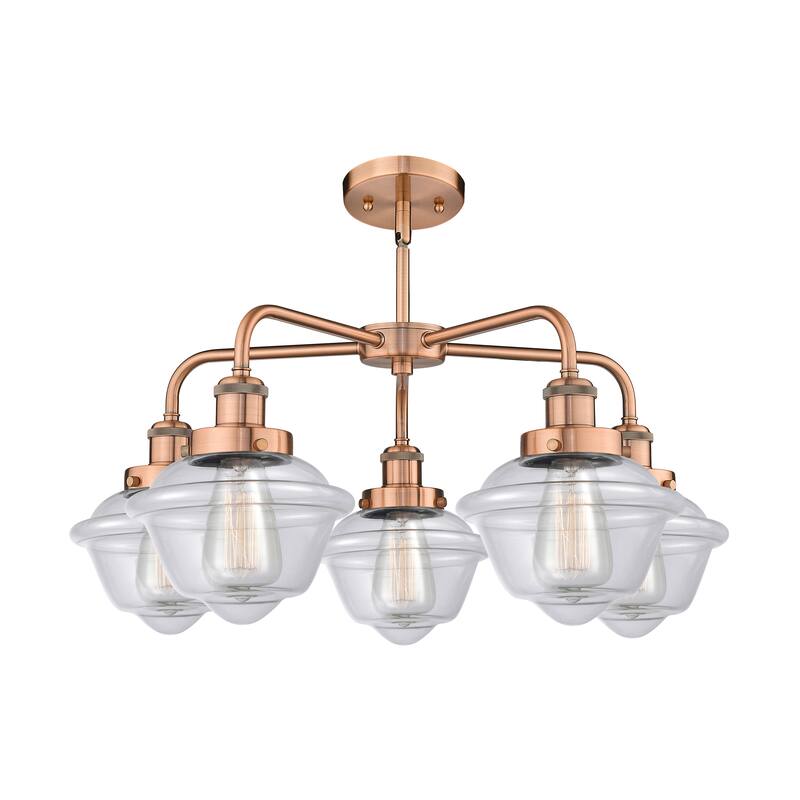 Innovations Lighting Oxford - 5 Light 25" Stem Hung Chandelier