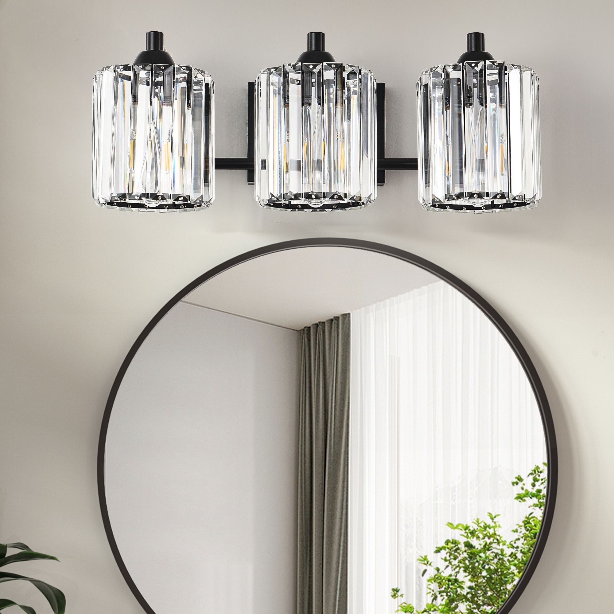 Crystal Dimmable Wall Sconce Light
